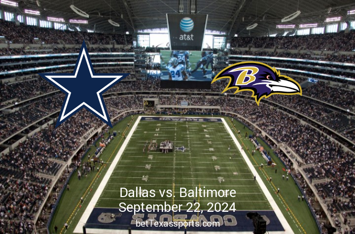 NFL Showdown 2024 Baltimore Ravens vs Dallas Cowboys on September 22