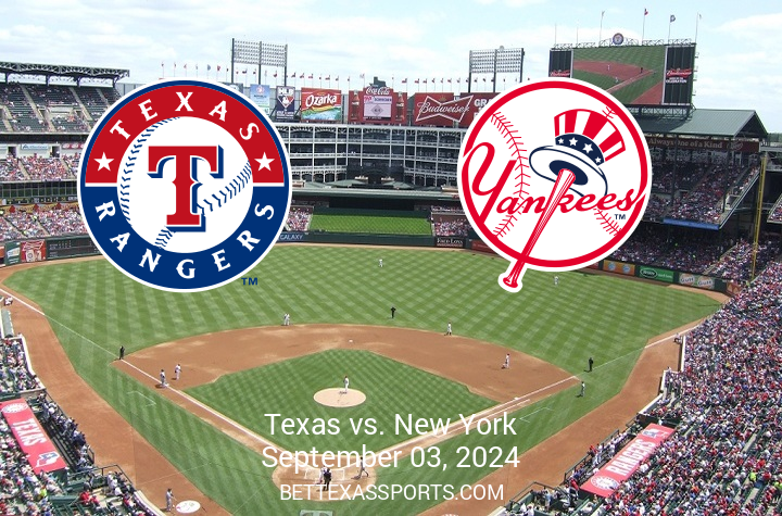 Showdown Set: Yankees to Tackle Rangers in Texas on September 3, 2024